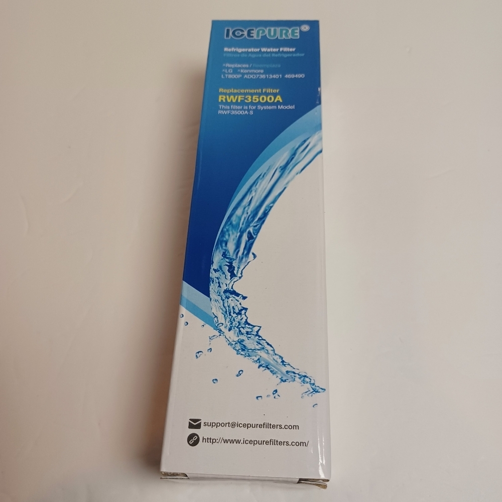 LG Refrigerator Water Filter Replacement - ICEPURE RWF3500A (ADQ73613401) -‎ NEW